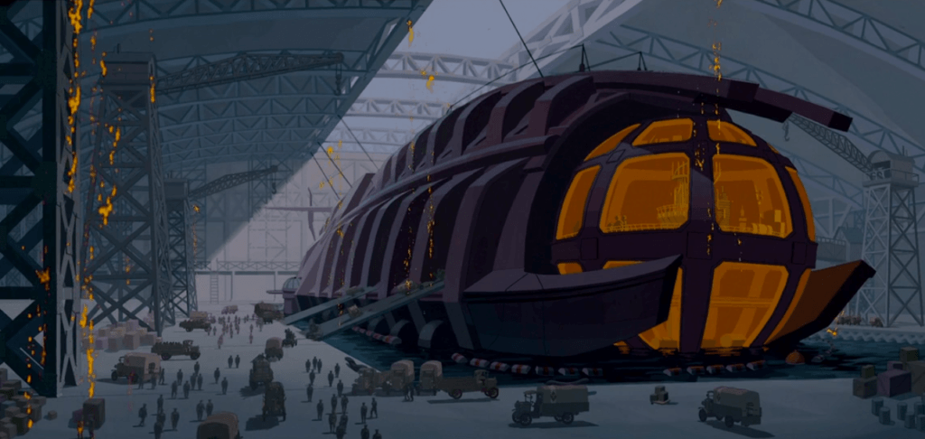 An Image depicting the submersible used near the beginning of the film for purpose of this review